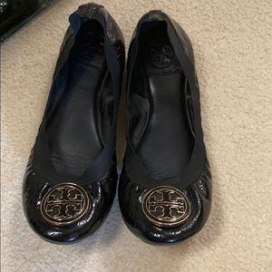 Tory Burch Black Minnie Ballet flats